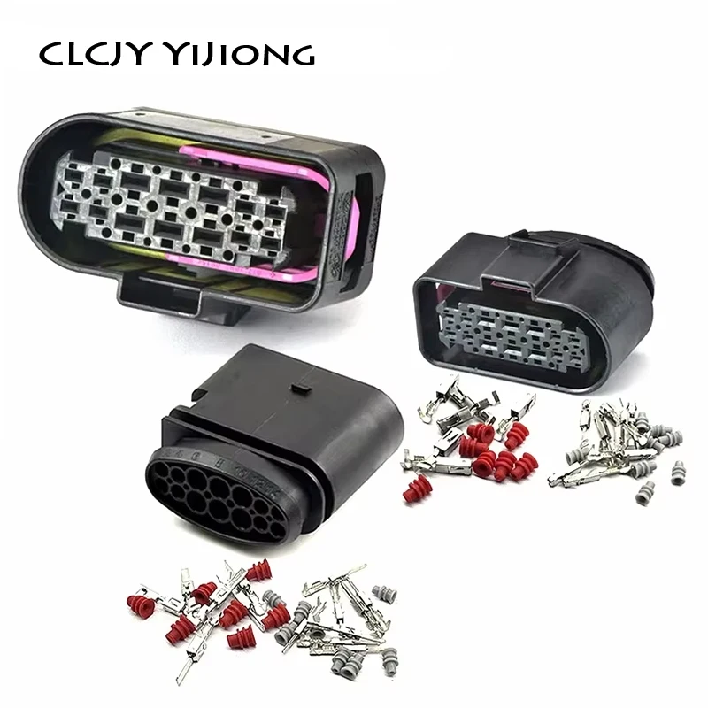 14 Pin Composite 1.5/2.8 mm Connector 6189-7103 Automotive LED High Headlight Connector Plug 3C0973737 3C0973837 for VW Audi
