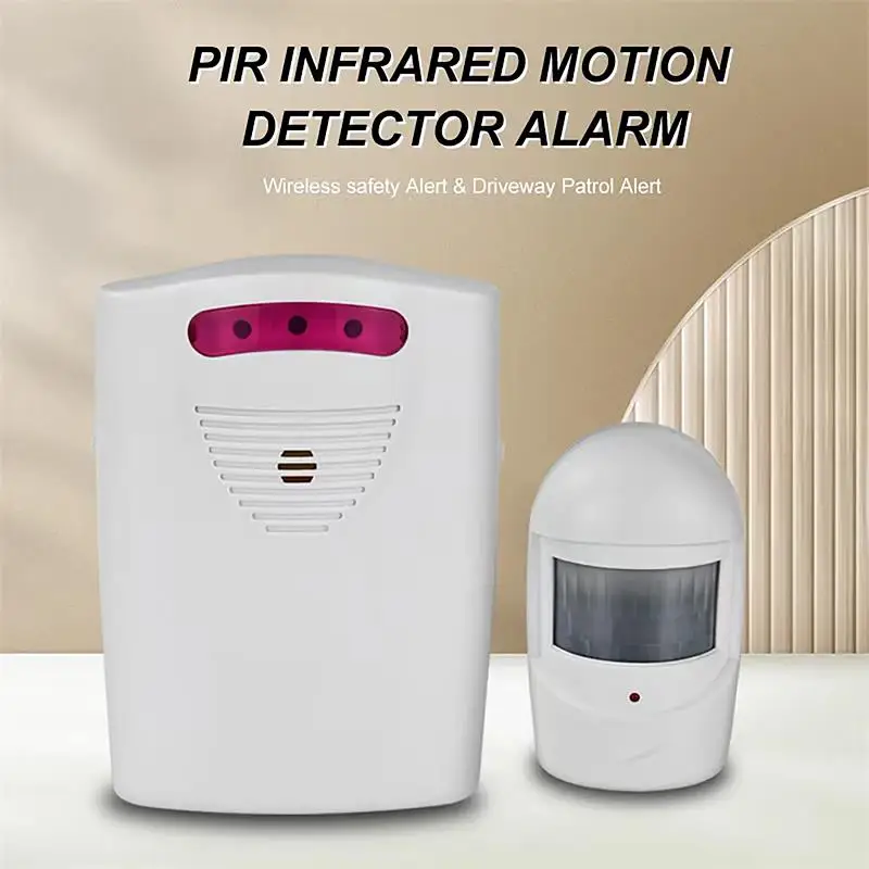 Home Wireless Security Alarm System Infrared Motion Controller Alarm With Doorbell Function PIR Motion Sensor Alarm And Doorbell