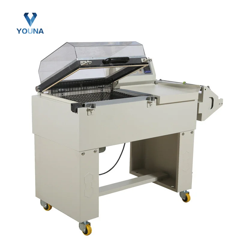 

Manual L Sealing Shrink Tunnel POF Film Shrinking Machine For Small Box Cosmetic Toys Tablewate Books etc