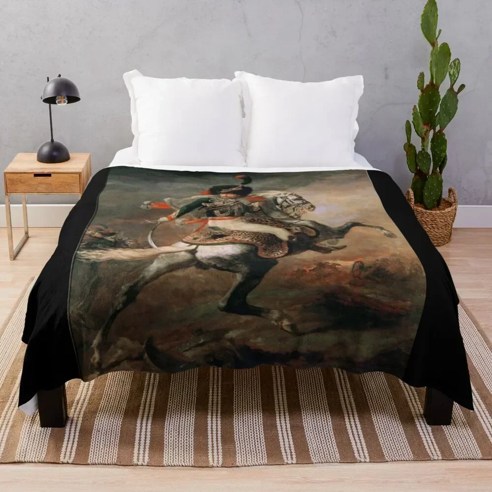 

The Charging Chasseur (Gericault) Throw Blanket All Weather Soft Throw Blanket for Sofa