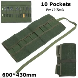 600x430Mm Japanese Bonsai Tools Storage Package Roll Bag Canvas Tool Set Case