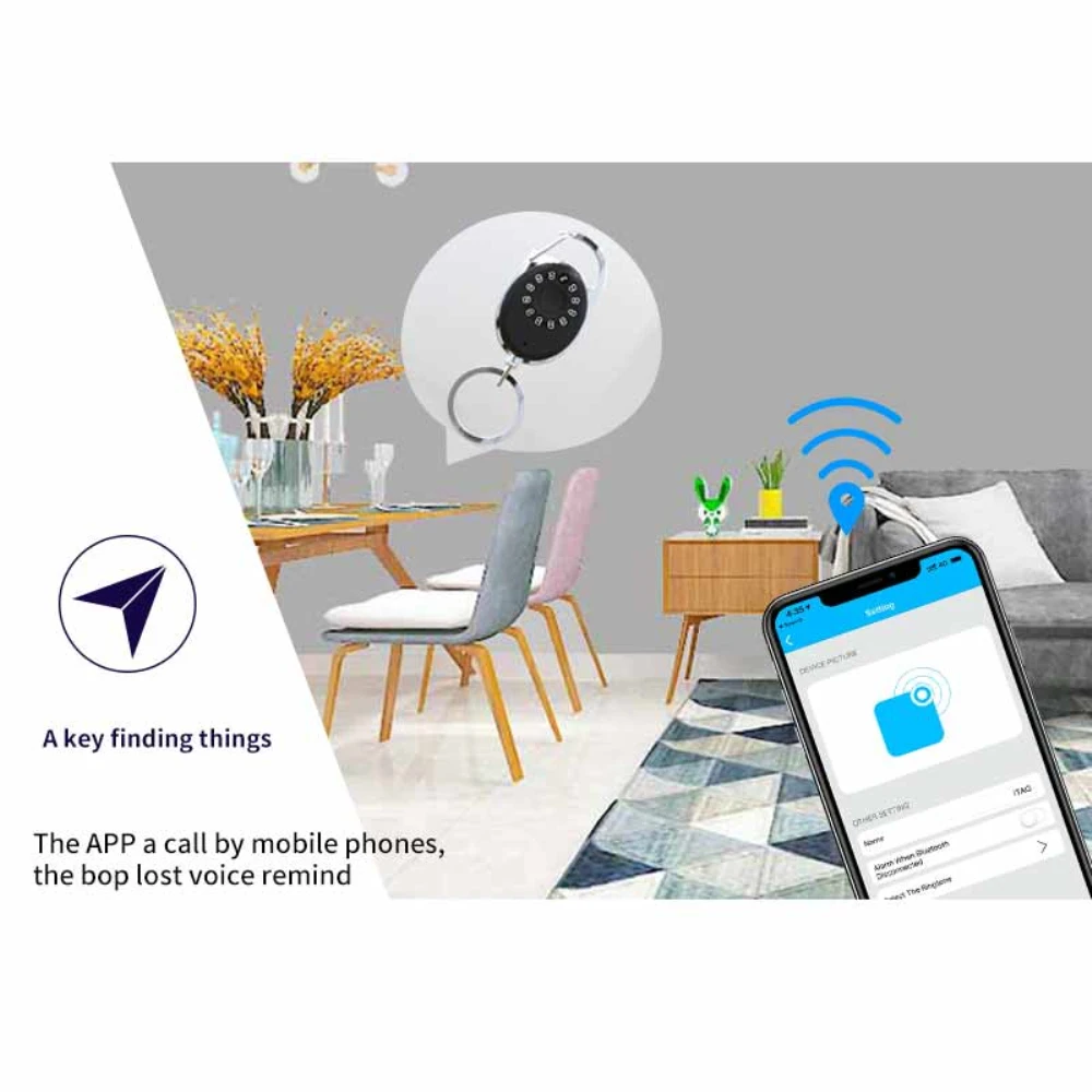 1~8PCS Smart Tracker Black Anti-dropping Waterproof Gps For Pet Dog Cat Keys Wallet Bag Pets Tracker Mini Anti-lost