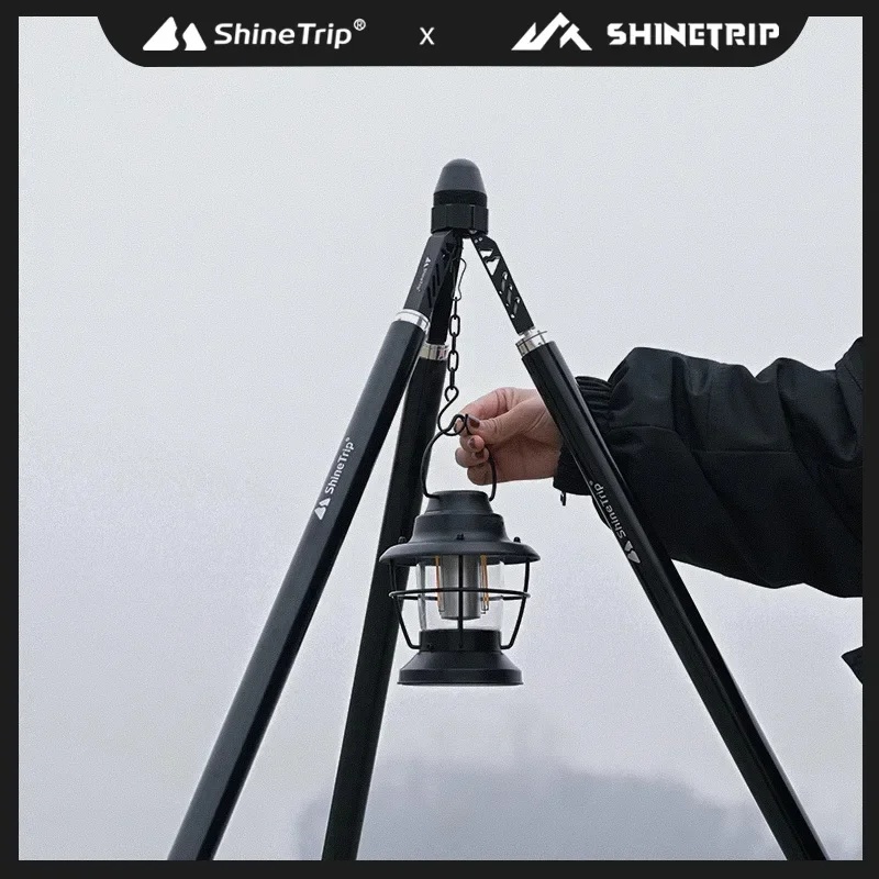 

ShineTrip Outdoor Multifunctional Aluminium Alloy Tripod Camping Stand Outdoor Head Light Stand Tent Support Tripod