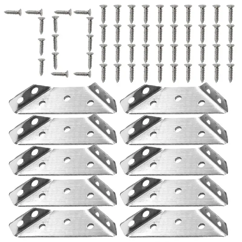 

Corner Bracket Protector Angle Corner Brackets Stainless Steel Furniture Connector Angle Brace Joint Corner Connectors For Doors