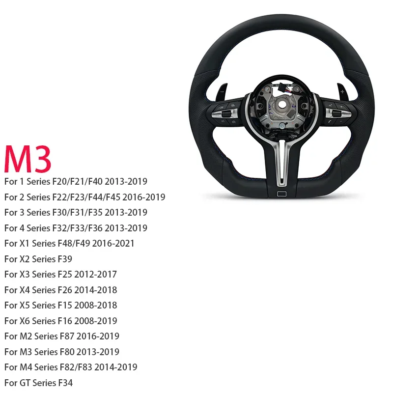 M Sport stuurwiel voor BMW Flat Bottom F01 F06 F10 F11 F12 F20 F21 F22 F25 F26 F30 F31 F32 F33 F34 F36 M3 F80 M4 F82 M5 F90