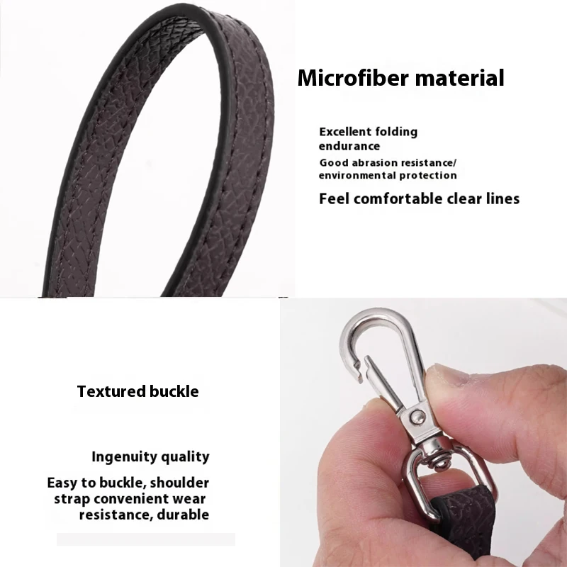 Tracolla per borsa in pelle per mini borsa Longchamp Mocha Accessori per borsa per modifica borsa con tracolla di ricambio durevole