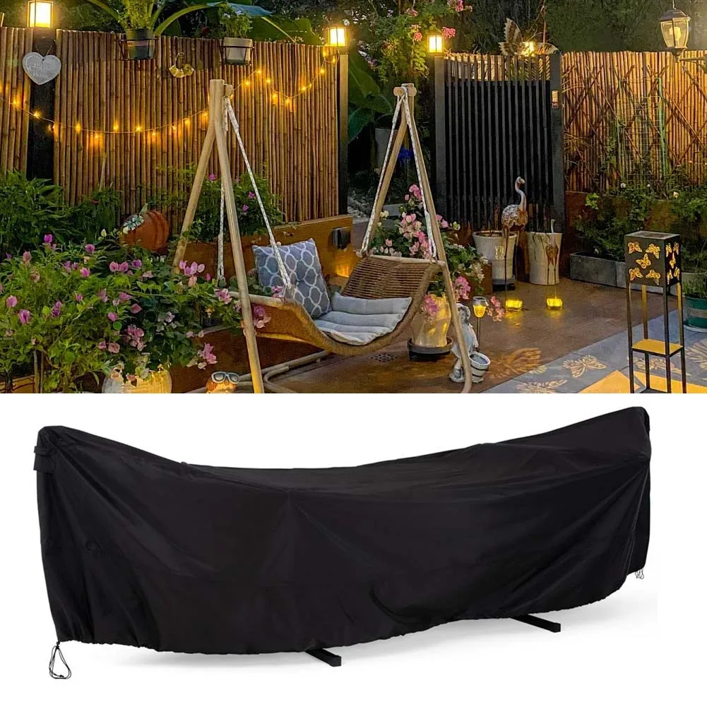 210D Sun Rain Dust Snow Protection Outdoor Hummock Covers With Windproof Straps New 1Hummock Cover+1Storage Bag Protective Cover