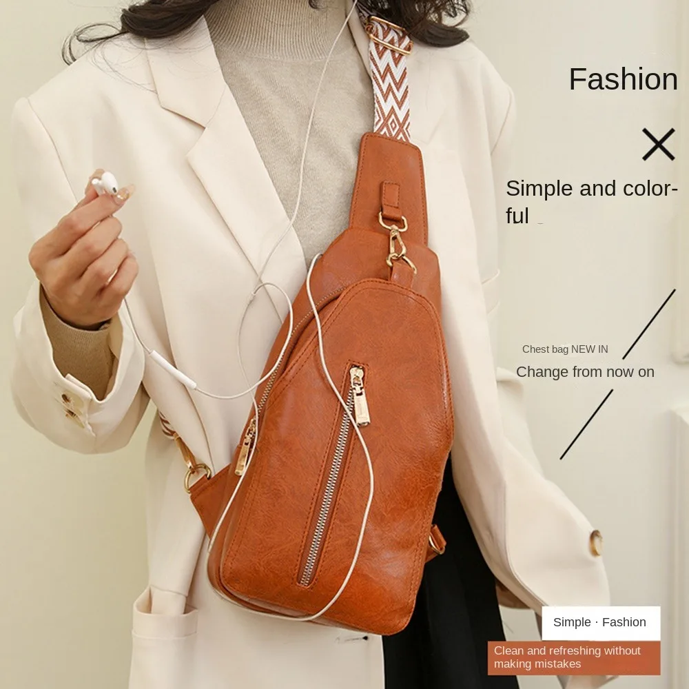 

Модная женская поясная сумка из искусственной кожи в богемном стиле, простая женская нагрудная сумка, повседневная спортивная сумка в стиле вестерн в стиле ретро, велосипедная сумка