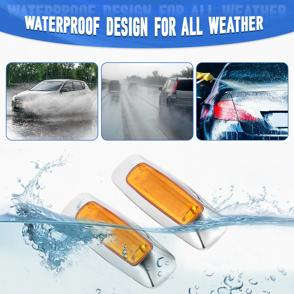 

12-24 В 8 светодиодный задний фонарь, боковой габаритный фонарь для внедорожников, прицепов, караванов, фургонов, автобусов, кемперов, фургонов, указателей поворота, 2 шт.