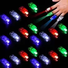 50/100 Pcs/ Lot LED Finger Lights Glowing Dazzle Colour Laser Emitting Lamps Christmas Wedding Celebration Festival Party decor