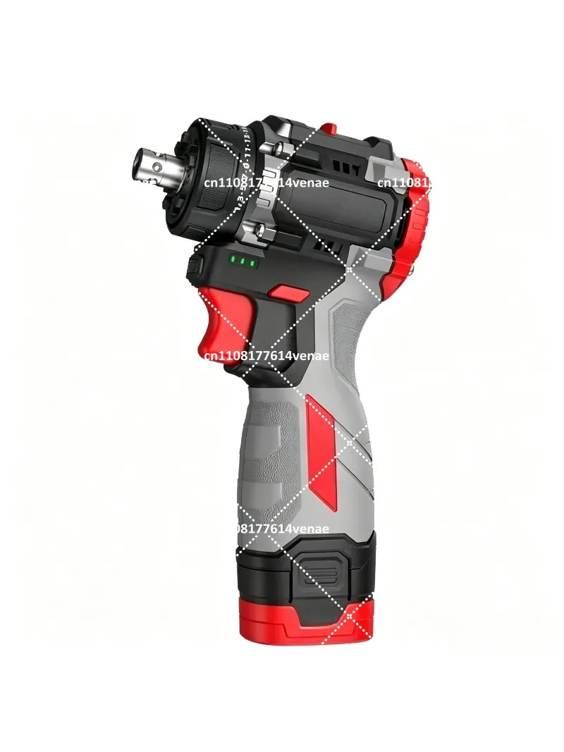 16.8V 45N Multi-Head Brushless Lithium Drill Set, Multi-Function Quad Chuck Dual Speed Power Tool Kit