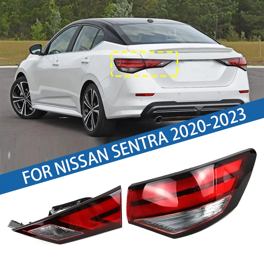 

For Nissan Sentra 2020 2021 2022 2023 Car Halogen Tail light Rear Bumper Light Stop Brake Lamp Turn Signal Warning