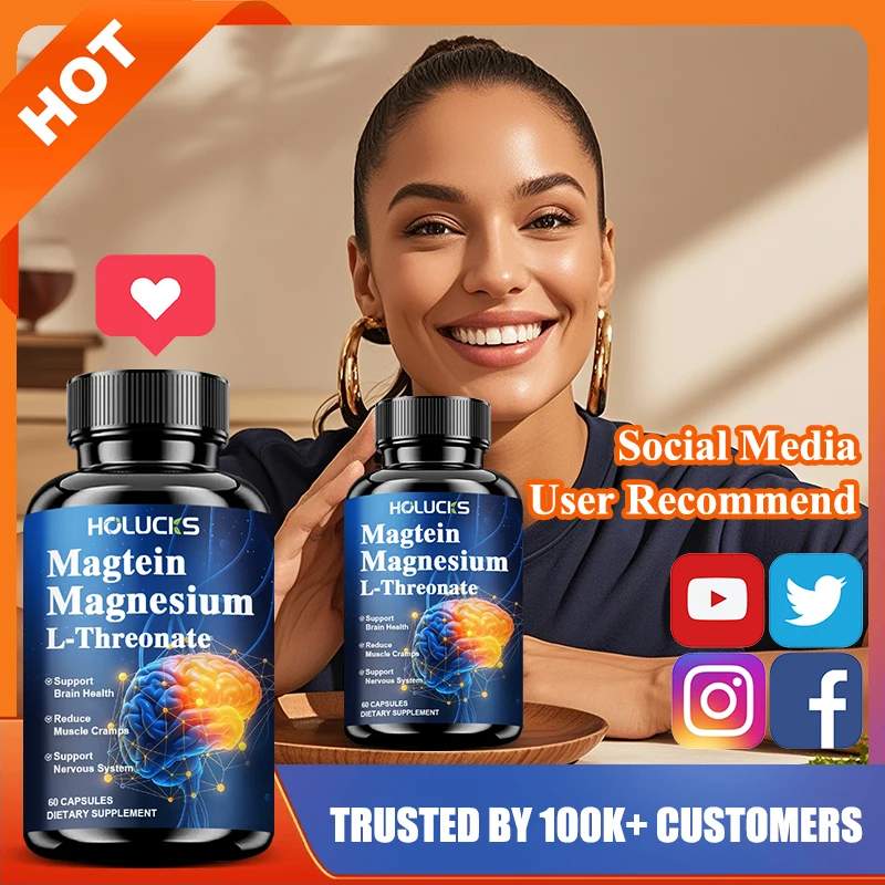 

Magnesium L-Threonate Complex, Enhance Cognitive Focus, Sleep Quality, Memory & Relaxation, Support Overall Nerve & Bone Health