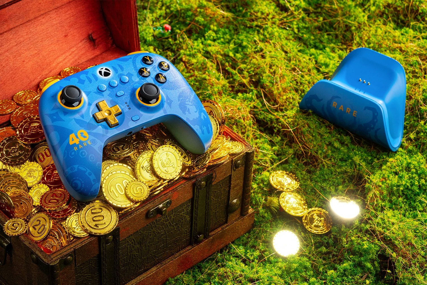 8BitDo Ultimate-3-모드 컨트롤러 - Xbox 시리즈 X용 희귀 40주년 기념 에디션 | S 및 Xbox One, Apple, Windows PC 및 Android