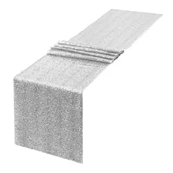 1 Pieces Sequin Table Runner Glitter Dining for Birthday Baby Shower Bachelorette Holiday Celebration Party Wedding decoration