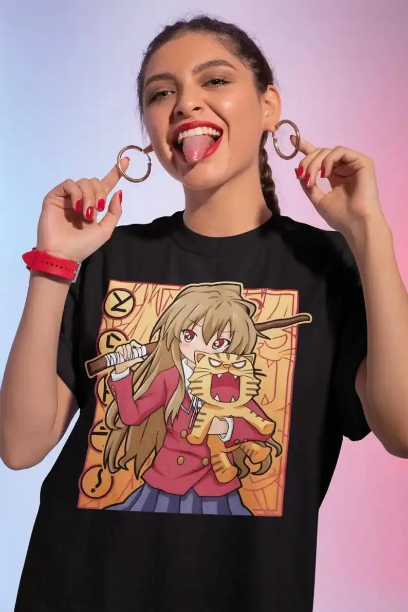 Toradora Taiga Aisaka Promise Anime T-Shirt, Unisex Ryuji Takasu Manga Graphic Comfortabe Fashion Women And Men T-shirt