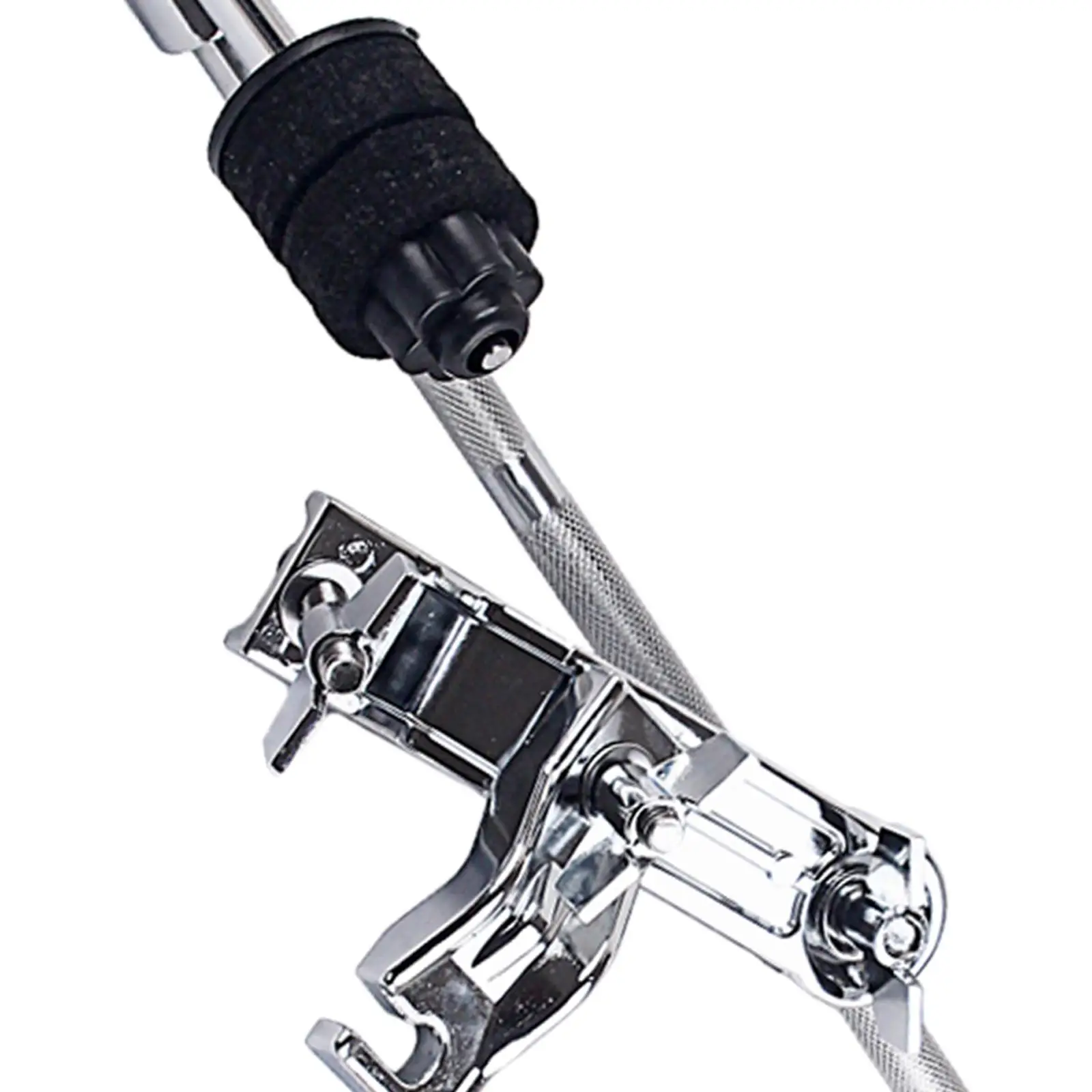 Metal Cymbal Ratchet Cymbal Attachment Clamp Drum Clamp Holder Drum Cymbal Arm Adjustable Practice Tool for Drum Set