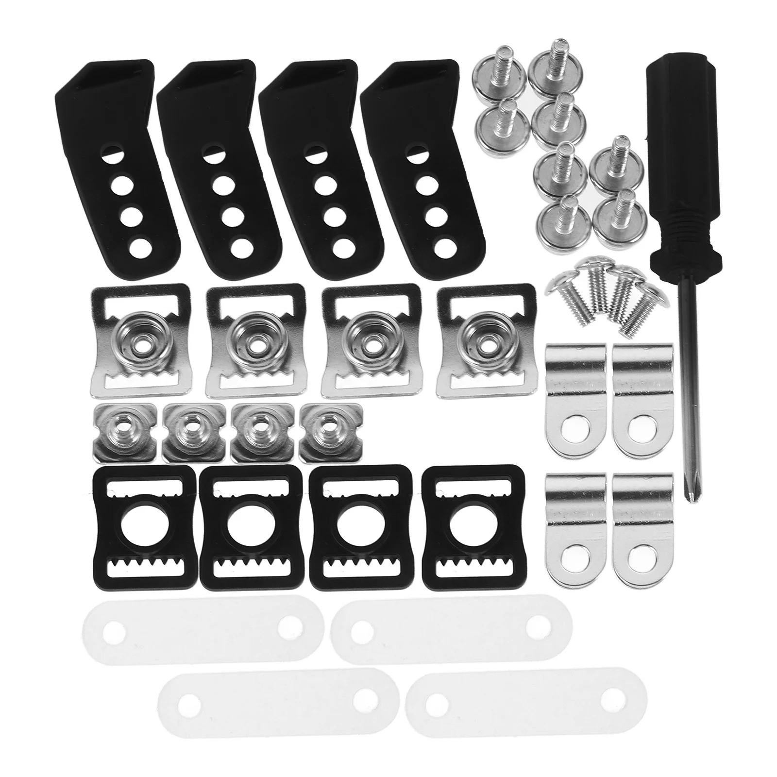 

49Pcs Hardware Kit for Football Hockey Baseball Includes Visor Clips Screws Nuts Rubber Gaskets Screwdriver Chin Strap