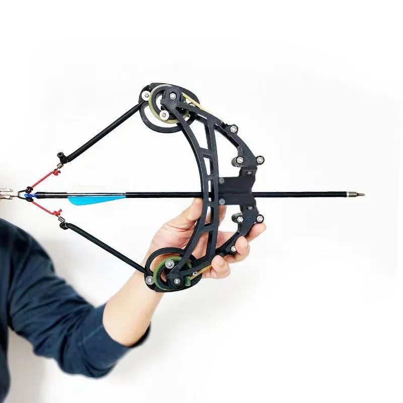 Qiangwei Laser Slingshot Composite Bow Outdoor Shooting Hunting Bow Arrow Steel Ball 168 arrow Dual purpose Bow Fish accessories