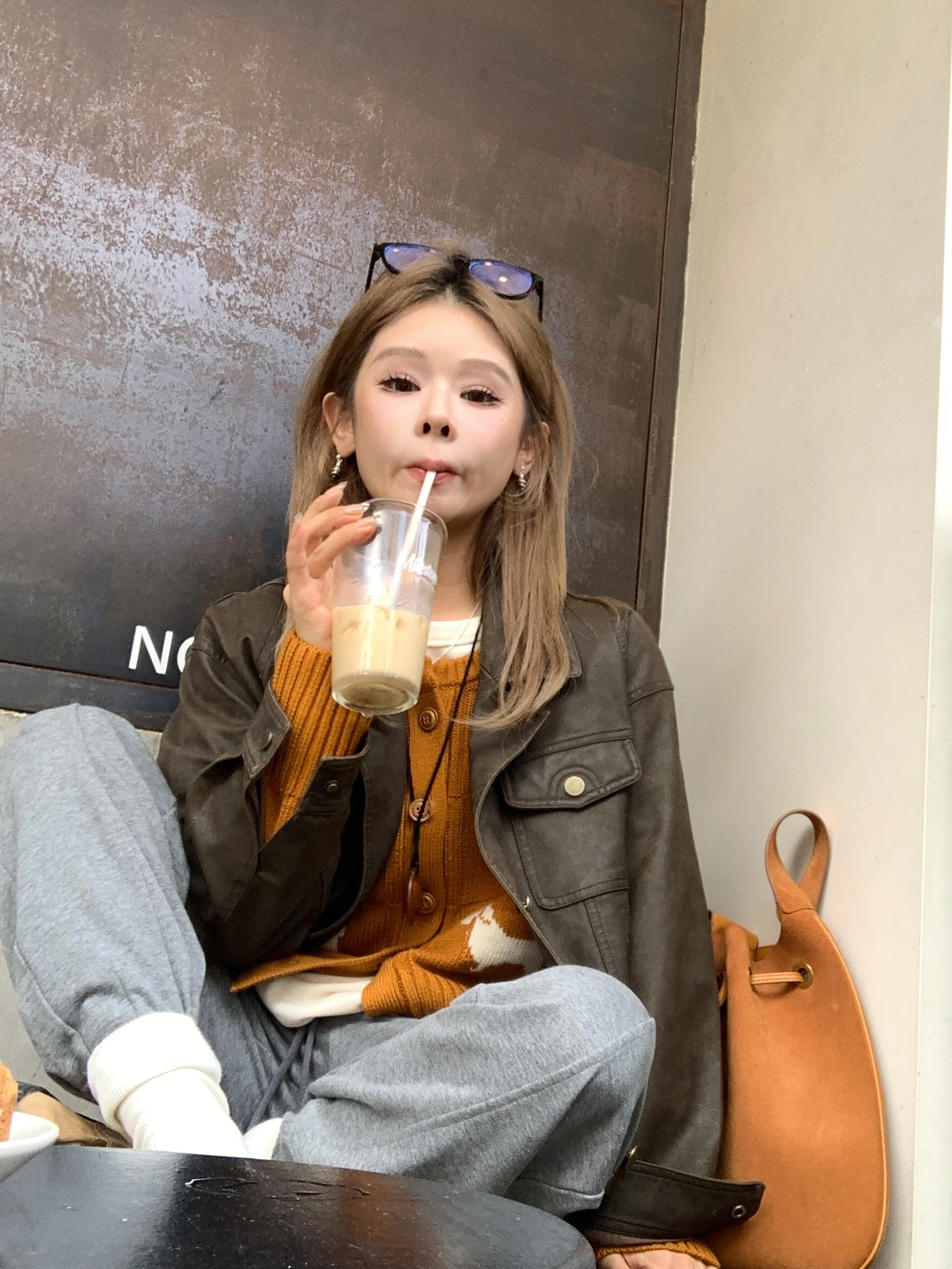 

Deemo Sli Dog Sweater Women's Autumn Winter Lazy Open Cardigan Overhead irt Versatile Faionable Layering Top