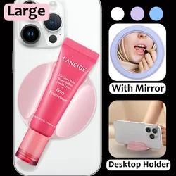 Grippopso Large Silicone 3D Magnetic Phone Lipstick Holder Make Up Mirror Lip Blam Holder Stand for iPhone And Android Phones