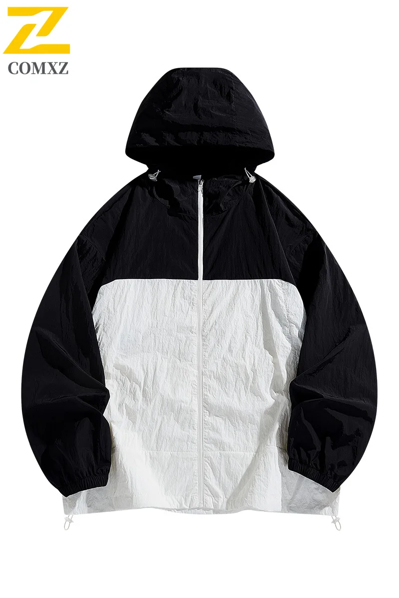 2025 Summer UV Hooded Jacket Men's Women's Sunscreen Clothing Casual Outdoor Light Fishing Overalls Quick Dry Skin Windbreaker