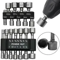 9/14PCS Powerful Socket Set 6.35mm Inner Hexagonal Screwdriver Driver Drill Bit Socket Extension Rod Accessories for Auto Repair