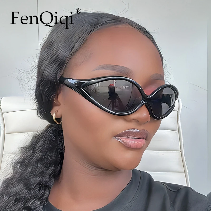 Fashion Steampunk Y2K Sunglasses For Women Men Cat Eye 2000'S Sun Glasses Punk Outdoor Goggles Vintage Shades Oculos De Sol