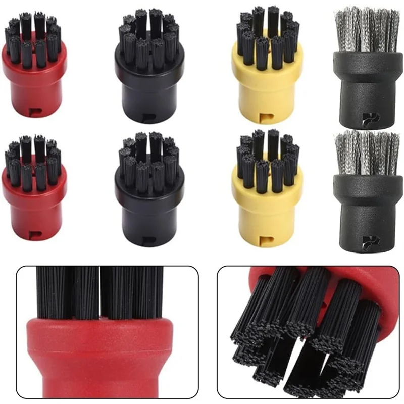 YCOC-8PCS escovas redondas de limpeza a vapor substituição forkarcher sc1/sc2/ctk10/sc3/sc4/sc5/sc7 peças de limpeza a vapor