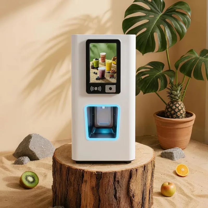 Small Self Serve Smoothie Vending Machine Fresh Fruit Slush Blender Healthy Frozen Beverage Custom