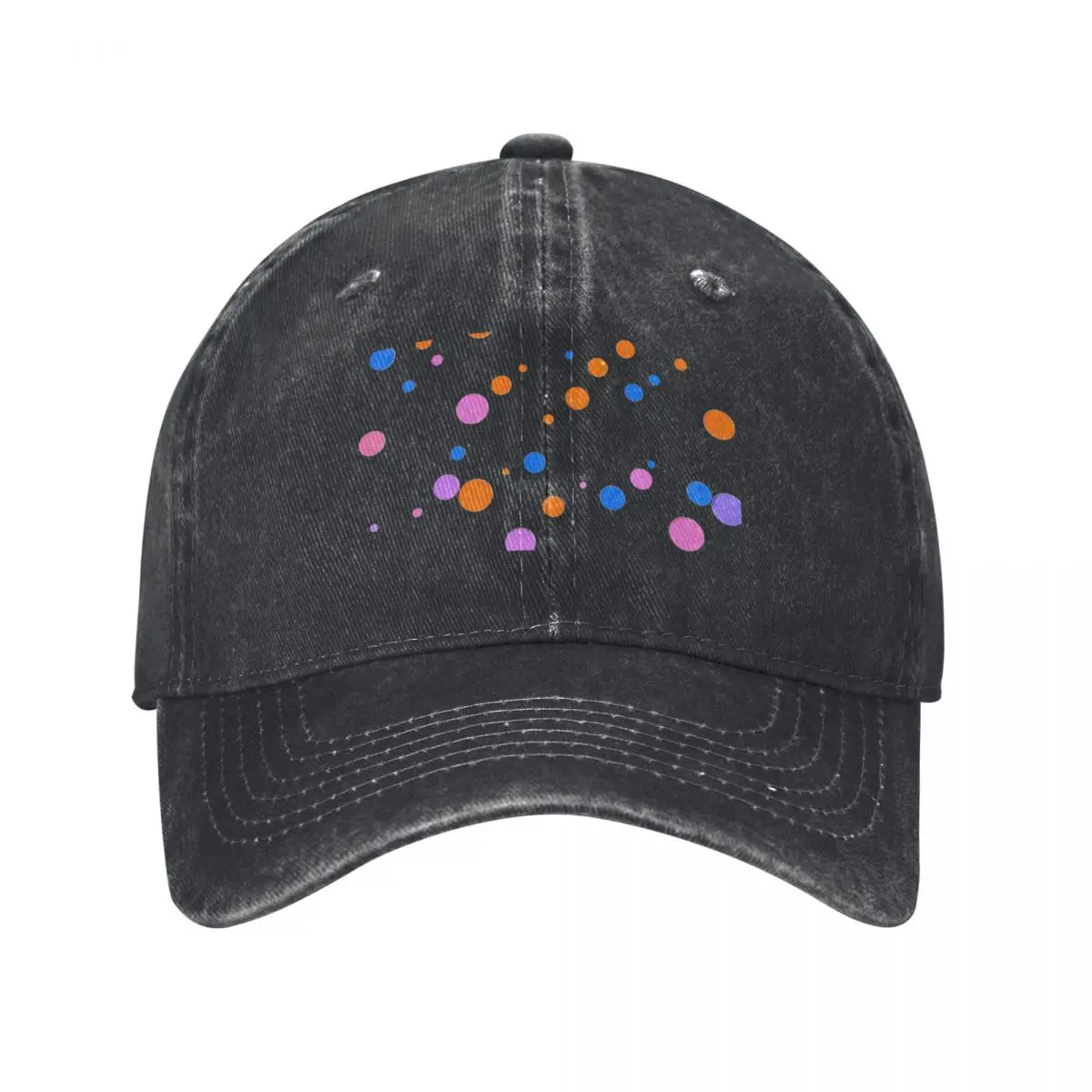 Coloured Circle Pattern Baseball Cap Streetwear Military Tactical Cap luxury caps Sunhat Baseball Men Women's