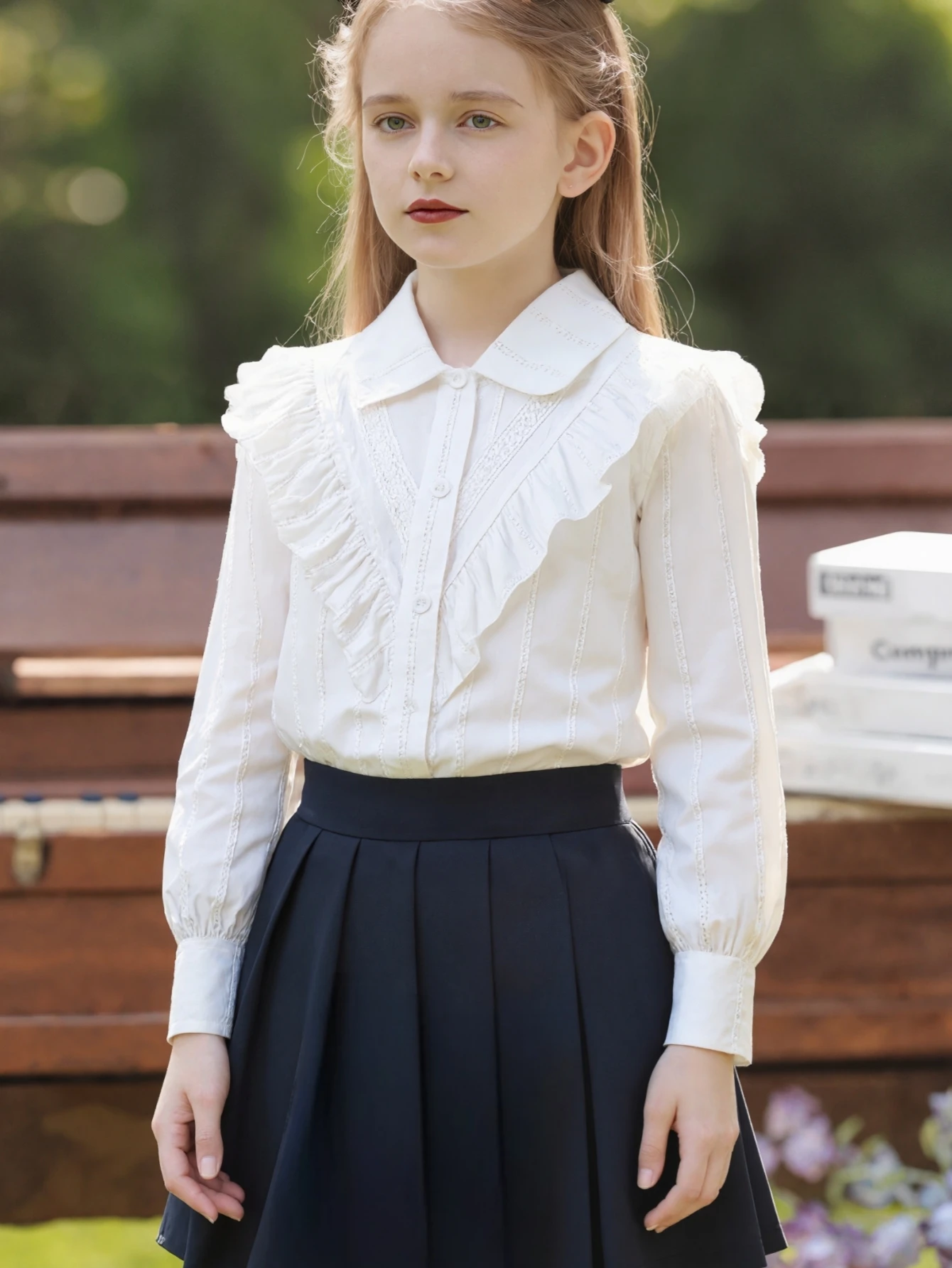 

Весенние и осенние рубашки для девочек, повседневные и простые, с лацканами, однотонные, с длинными рукавами, топы с открытой передней частью, осенняя универсальная одежда в студенческом стиле для маленьких девочек