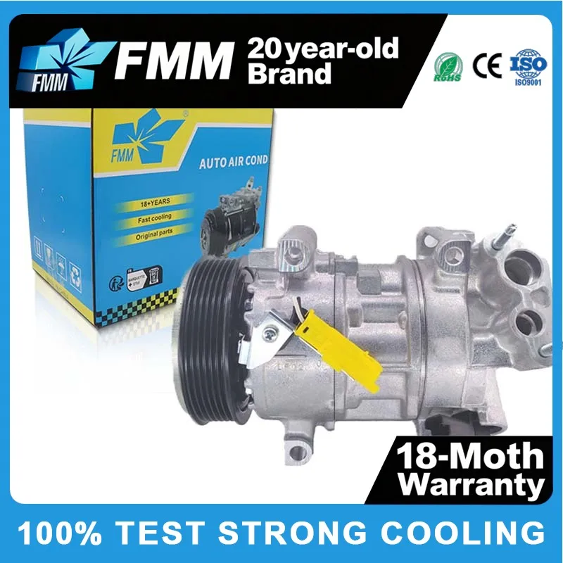 

447140-8600 447250-6740 FMM 12V 5SEL12C for CITROEN Peugeot 2008 Air Conditioning AC Compressor 9834778980 9834780580