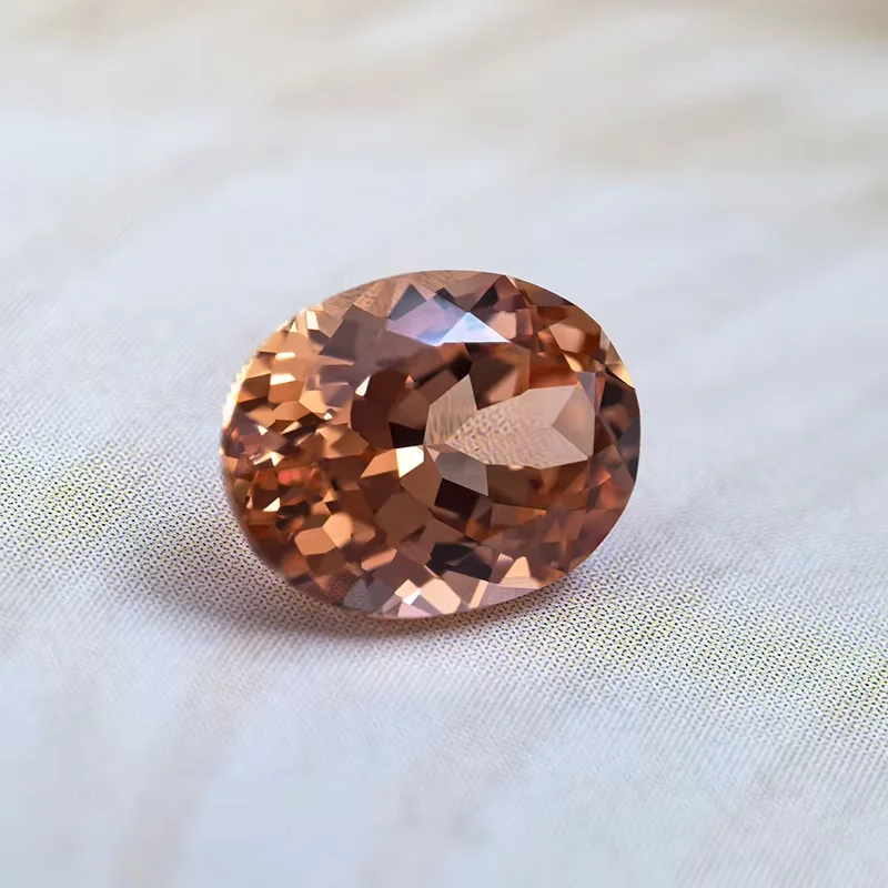 

Lab Grown Sapphire Oval Shape Sunset Orange Color Beads for Diy Jewelry Charms Making Necklace Rings Selectable AGL Certificate