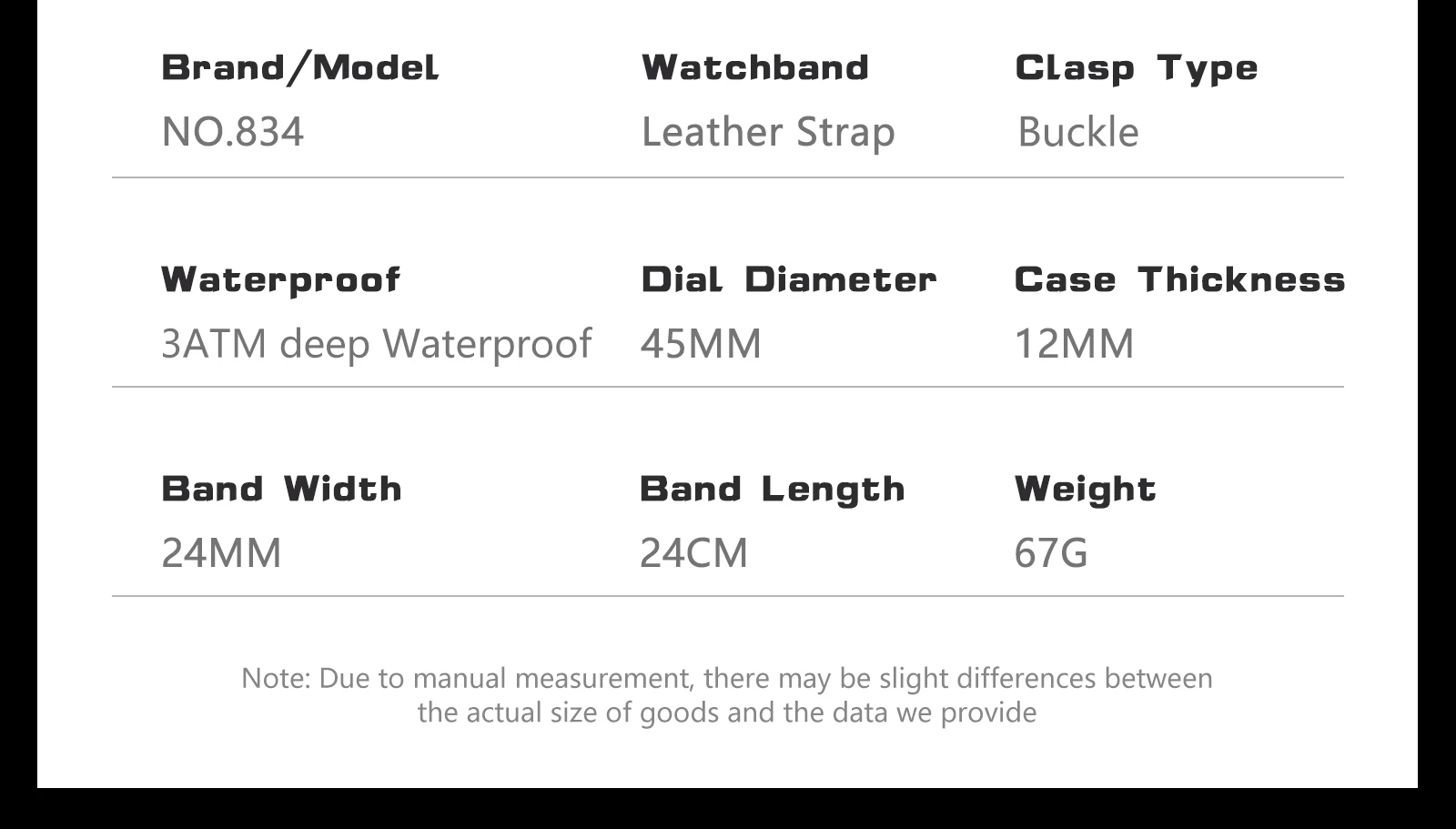 POEDAGAR Business-Herrenuhr Leder Wasserdicht Leuchtend Sport Herrenuhr Datum Chronograph Quarz Mode Herrenuhren Reloj – Detail 9