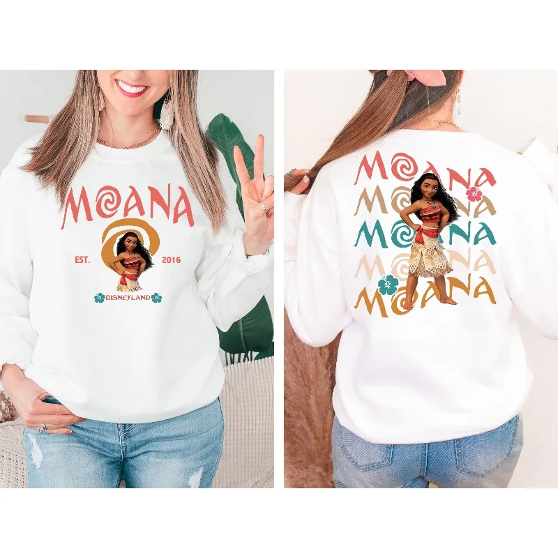 هوديي شخصية الأميرة موانا، هوديي نسائي، مجموعة جديدة للخريف والشتاء، ملابس شارع عصرية غير رسمية للرجال والنساء #1