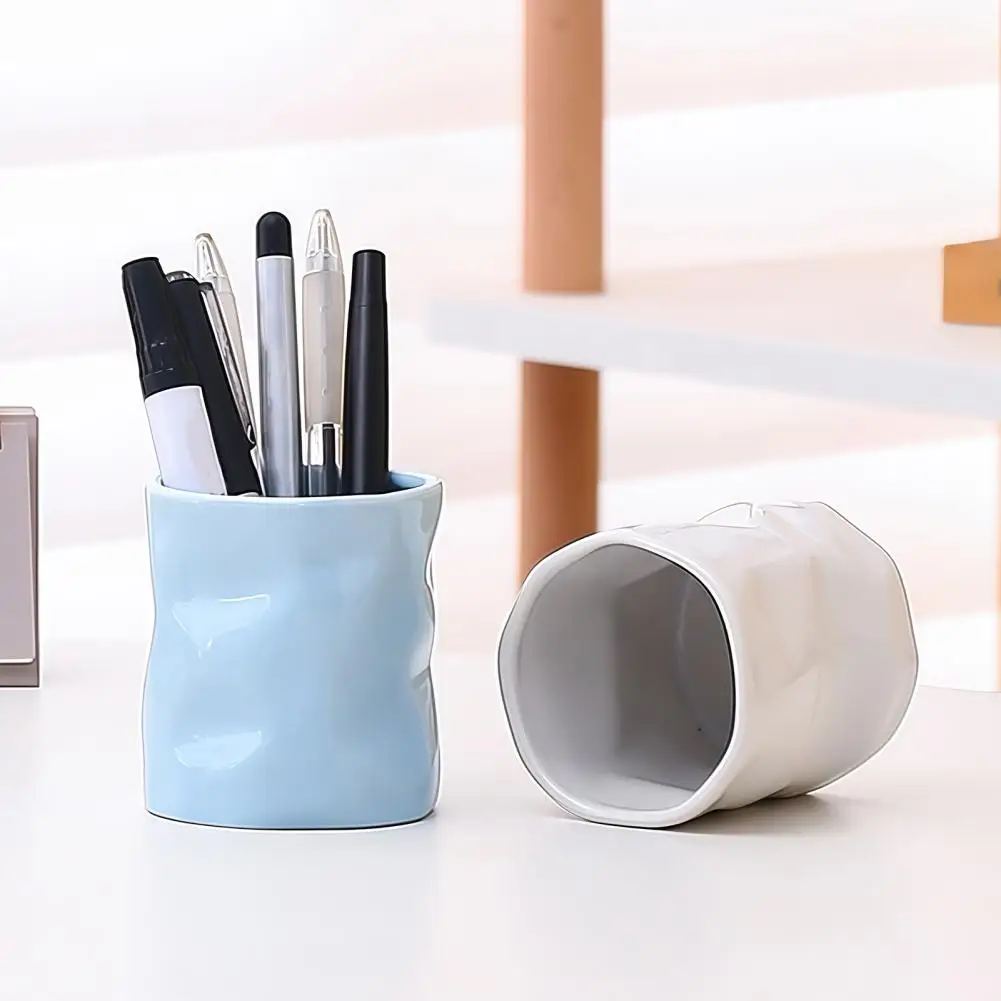 Ceramic Candle Jar for DIY Scented Candles, Multifunctional Storage Container for Makeup Brushes Pens Desktop Organizer