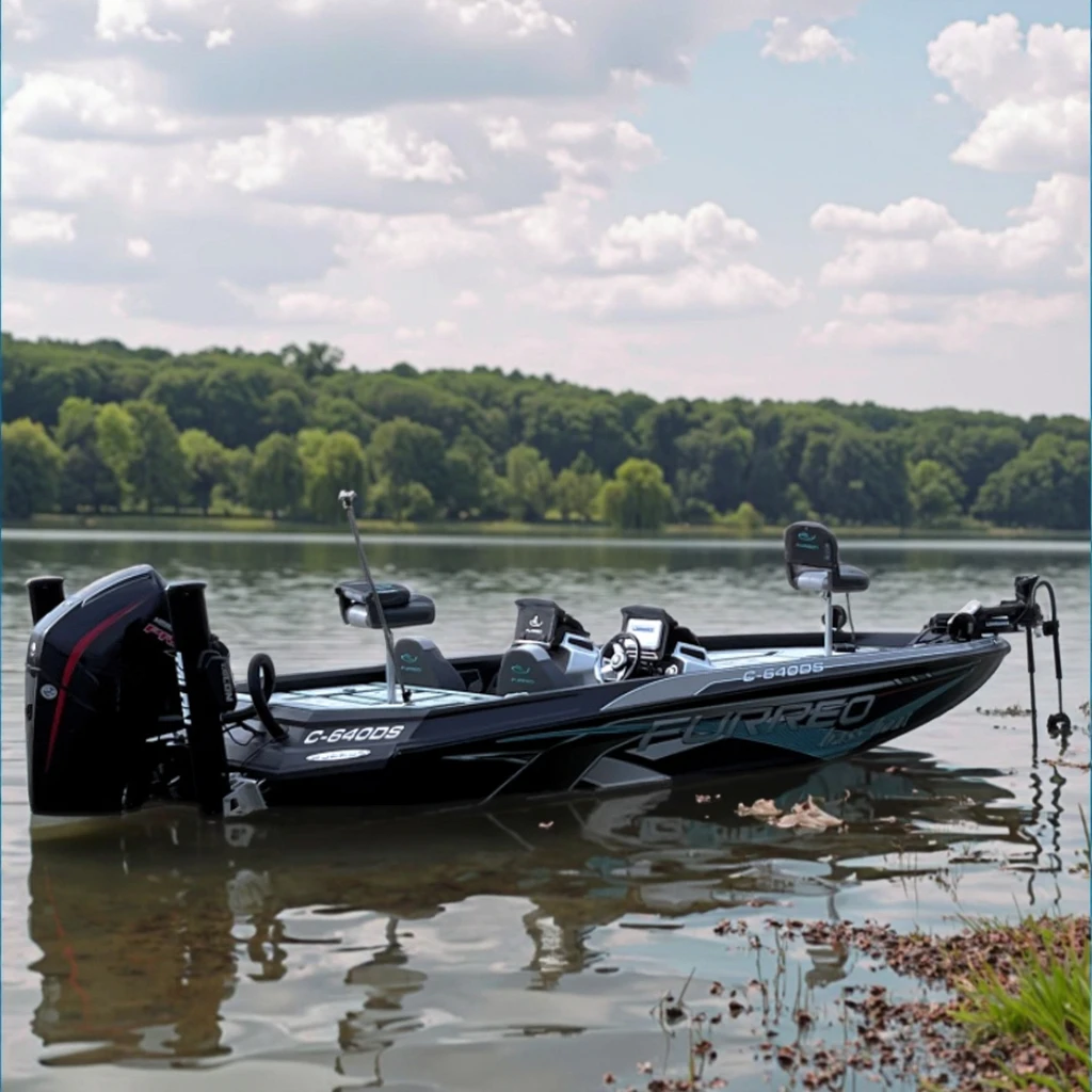 New Classic Aluminum Bass Fishing Boat Deep V Luya Model Petrol Powered Durable for Sale