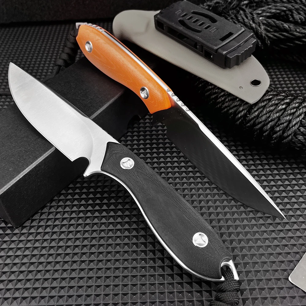 

Exploration Wilderness Trekking Adventure Fixed Blade Knife High Hardness Outdoor Pocket Camp Fishing Cutting Tool with Sheath