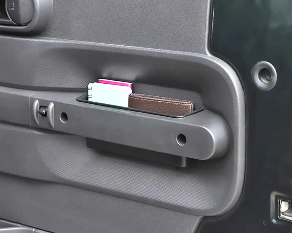 4PCS Car Door Handle Storage Box Organizer Tray Stowing Tidying for Jeep Wrangler JK 2007 2008 2009 2010 Interior Accessories