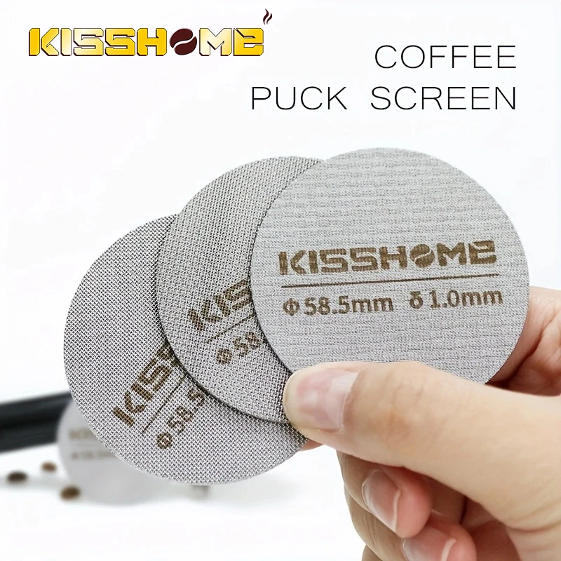 KISSHOME Coffee Filter Screen Puck Screen Reusable Filter Mesh For 51MM 54MM 58MM Portafilter Espresso Accessories Barista Tools