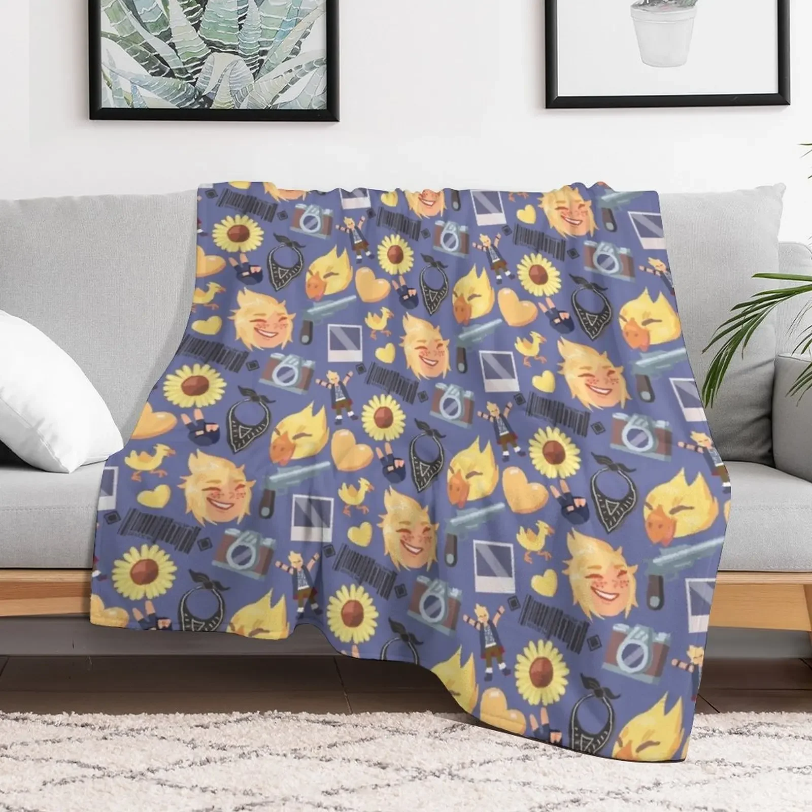 Prompto! Throw Blanket Cozy Sofa Blanket for TV Watching Napping