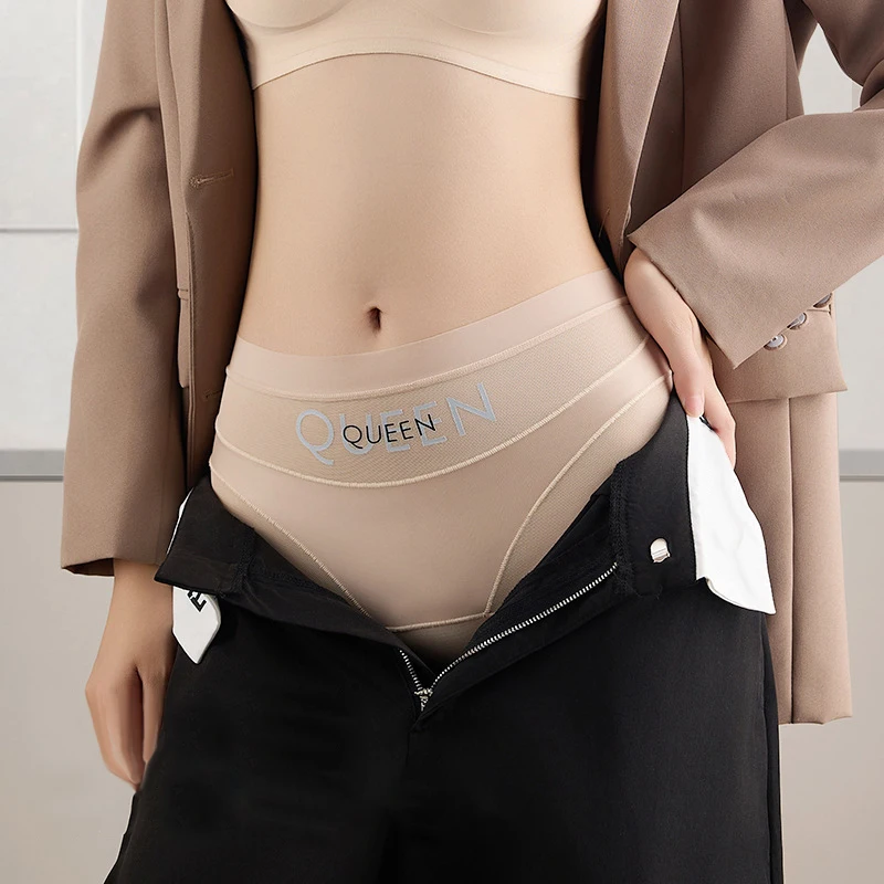 Dámské kalhotky s vysokým pasem a kontrolou bříška, bezešvé, prodyšné, tenké, pohodlné, neviditelné, kalhotky - náhled 2