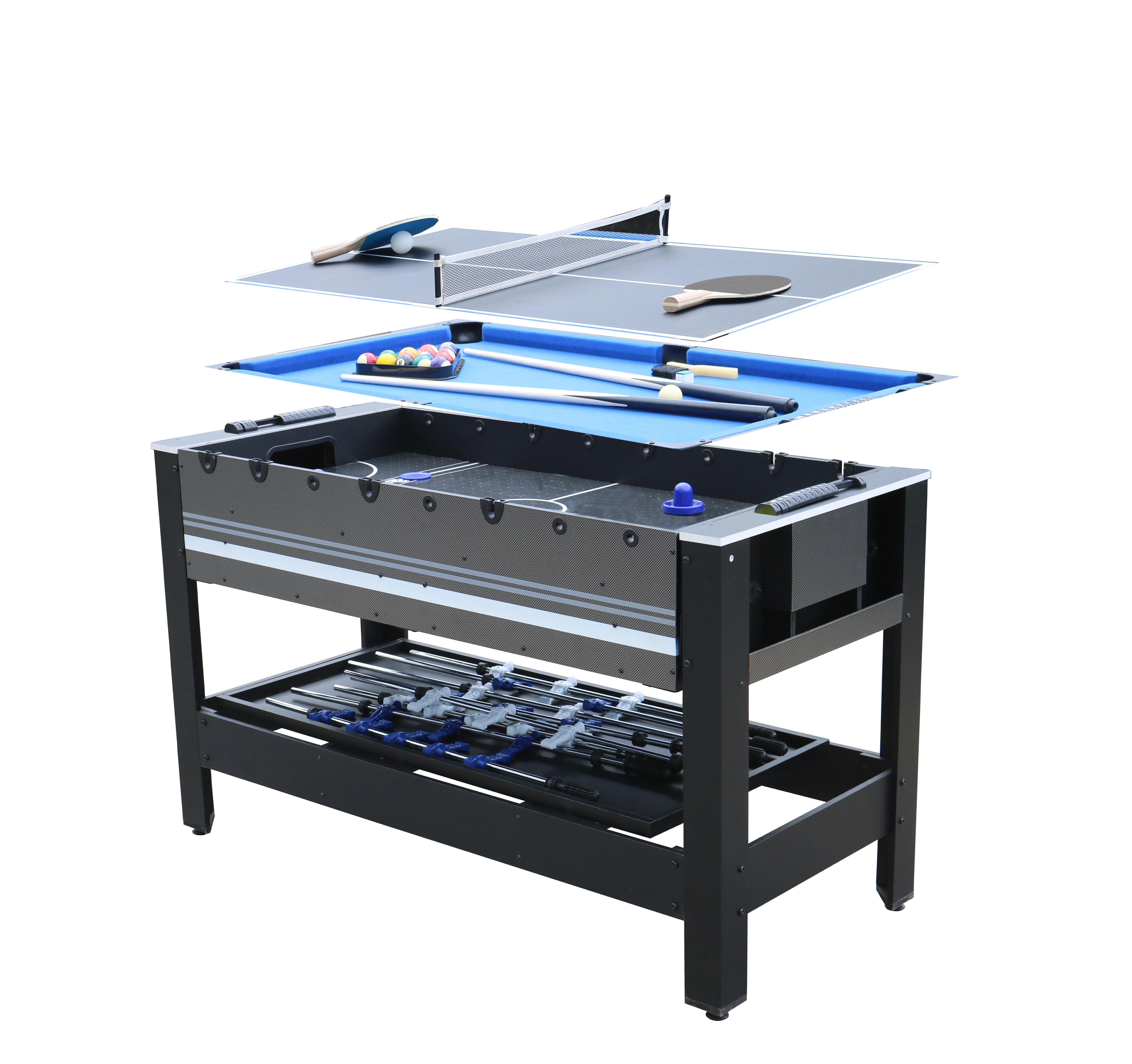 

Factory Custom 2024 New Style 54-Inch 4-in-1 Indoor Sports Game Table Multi-Function Billiards Table