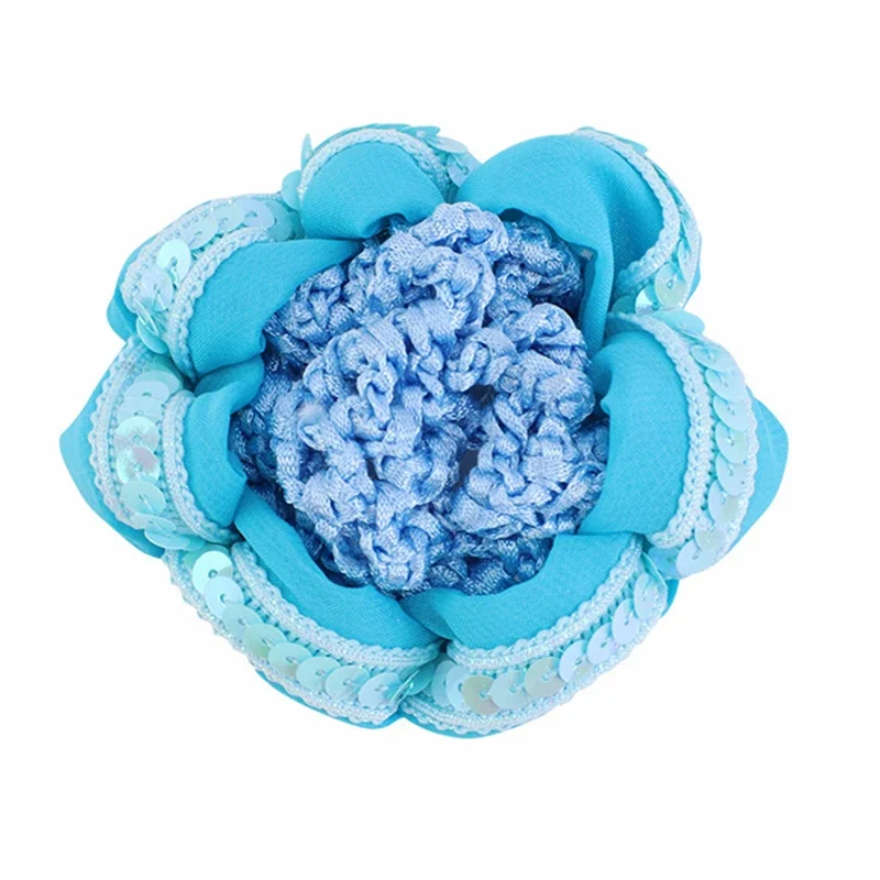 

Elastic Crochet Hair Net Sequins Ballet Snood Bun Cover Dance Skating Hair Styling Tool 9 Colors for choose Hair Makeup Tools