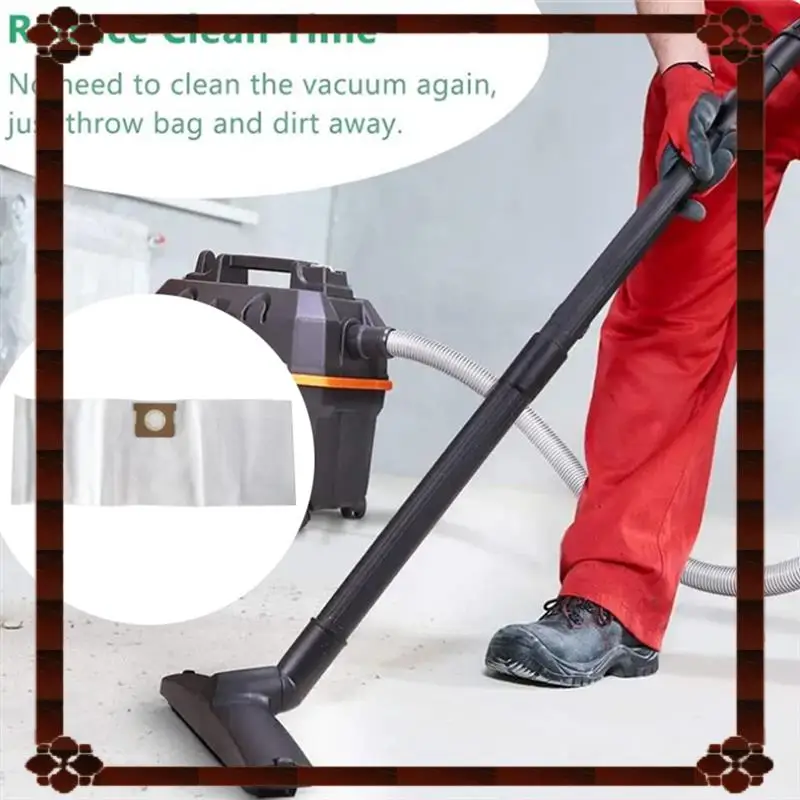 24-Hour Delivery 12PCS Dust Bags VF3503 For Ridgid 6- 9Gallon Wet Dry Vac High-Efficiency Dust Bags Garbage Vacuum Filter Bag Su