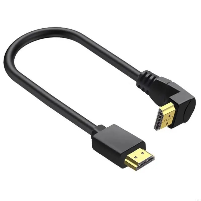 28TE Эффективный HDMI2.0 Кабельный мужский к мужскому прамутному углу для ноутбука, 4K -дисплея