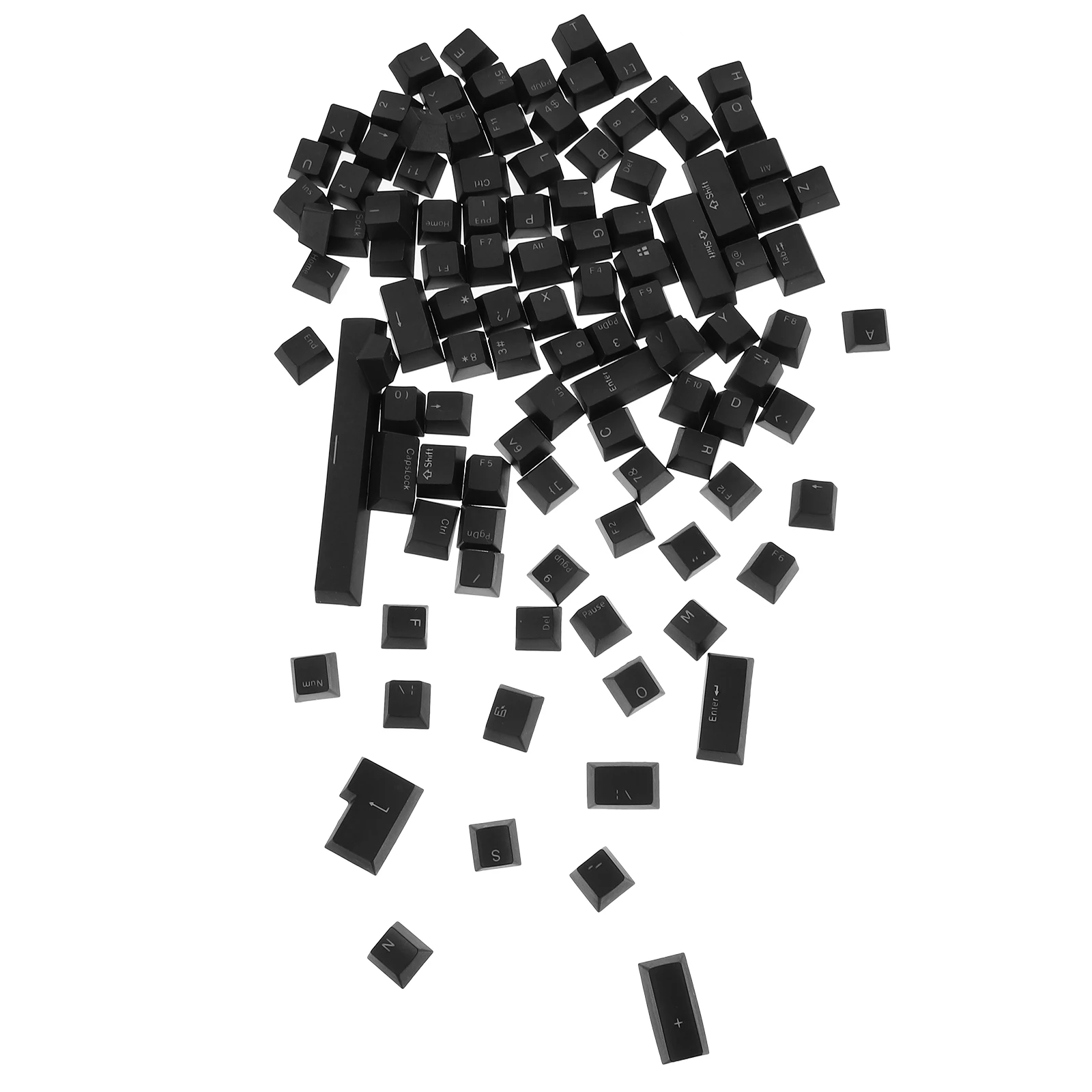 

Mechanical Keycap Set Black Keycaps for Gaming Keyboard Accessory Cute Keycaps Mechanical Keyboard Mouse Accessories