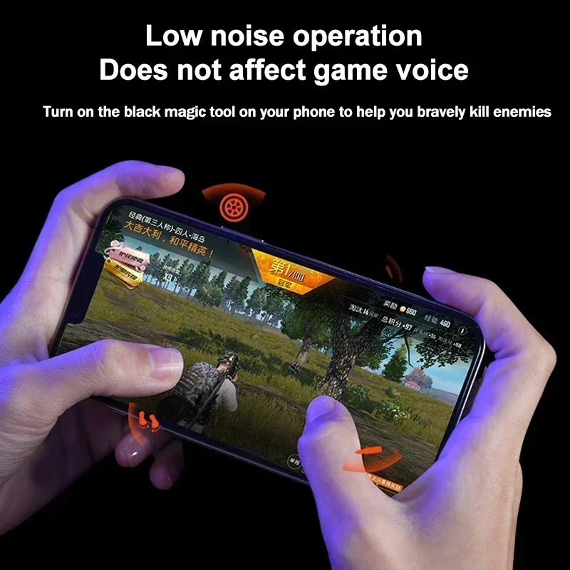 N21 Mobile Phone Magnetic Semiconductor Cooling Fan Radiator with RGB Type-C PUBG Game Cooler for IOS Android ABS Cool Heat Sink