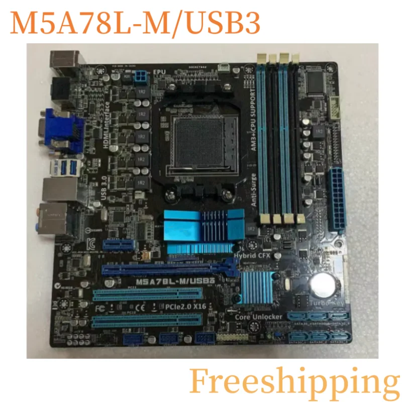 

For ASUS M5A78L-M/USB3 Motherboard 780 DDR3 Mainboard 100% Tested Fully Work